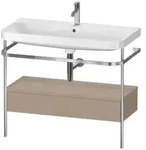 Duravit Happy D.2 Plus M&ouml;belwaschtisch-Kombination HP4843O7575 97,5 x 49 cm, 1