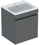 Geberit Renova Plan M&ouml;bel-Waschtisch-Set 501914JK1 55x62,2x48cm, Korpus/Front lava
