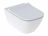 Geberit Smyle Square Set Wand-Tiefspül-WC mit WC-Sitz antibakteriell 500683002 