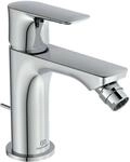 Ideal Standard Connect Air Bidetarmatur A7030AA mit Ablaufgarnitur, Ausladung 114mm,