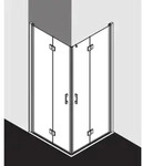 Kermi Liga Eckeinstiegsh&auml;lfte Pendel-Faltt&uuml;r LI2CL090181AK 90x185cm, silber