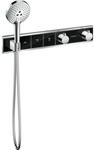 Hansgrohe RainSelect Brausethermostat 15356600 chrom-schwarz, f&uuml;r 3 Verbraucher