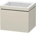 Duravit L-Cube Waschtisch-Unterschrank LC6916N9191 60 x 48 cm, ohne Hahnloch, taupe
