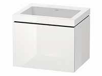 Duravit L-Cube Waschtisch-Unterschrank LC6916N8585 60 x 48 cm, ohne Hahnloch, weiß