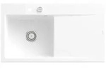 Villeroy und Boch Subway Style 50 Einbausp&uuml;le 335202RW links, mit Ablaufgarnitur,