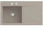 Villeroy und Boch Subway Style 50 Einbausp&uuml;le 335202AM links, mit Ablaufgarnitur,