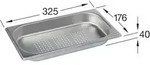 Villeroy und Boch Dampfgarschale 829906K1 1/3, Edelstahl