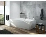 Hoesch iSENSI Badewanne 3965.010 180x120cm, links, wei&szlig;, 275 l,...