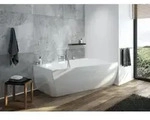 Hoesch iSENSI Badewanne 3953.010 150x100cm, rechts, wei&szlig;, 147 l,
