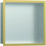 hansgrohe XtraStoris Wandnische 56097990 30x30x10cm, mit Designrahmen, Edelstahl