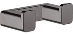hansgrohe AddStoris Doppelhaken 41755340 Wandmontage, Metall, brushed black chrome