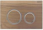 Geberit Sigma 50 Round Bet&auml;tigungsplatte 115884JX1 Platte/Taste verchromt, Nussbaum,