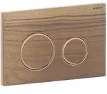 Geberit Sigma 50 Round Bet&auml;tigungsplatte 115650JX1 Platte/Taste verchromt, Nussbaum,