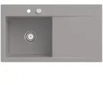 Villeroy und Boch Subway Style 50 Einbausp&uuml;le 335202KD links, mit Ablaufgarnitur,