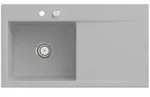 Villeroy und Boch Subway Style 50 Einbausp&uuml;le 335202SM links, mit Ablaufgarnitur,