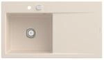 Villeroy und Boch Subway Style 50 Einbausp&uuml;le 335202FU links, mit Ablaufgarnitur,