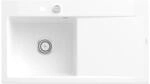 Villeroy und Boch Subway Style 50 Einbausp&uuml;le 335202KG links, mit Ablaufgarnitur,