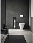 Emco Asis pure Unterputz-WC-B&uuml;rstengarnitur 975551400 170x730mm, T&uuml;ranschlag links,