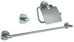 Grohe Essentials Bad-Set 40775DC1 Supersteel, 3 in 1, verdeckte Befestigung