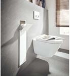 Emco Asis pure Unterputz-WC-B&uuml;rstengarnitur 975551302 170x600mm, T&uuml;ranschlag links,