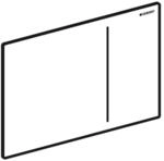 Geberit BetPl. Sigma70, f&uuml;r 2-Mengen-Sp. 242813FW1 Edelstahl geb&uuml;rstet