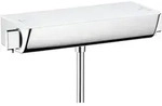 hansgrohe Ecostat Select Brausethermostat 13161400 weiss chrom, ESG Glasablage