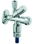 Grohe WAS Kombi-Eckventil 41082000 chrom, DN15, mit Rohrbel&uuml;fter