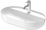 Duravit Luv Aufsatz-Waschtisch 0380700000 70x40cm, geschliffen, 1 Hahnloch, ohne