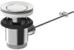 Hansa Ablaufgarnitur komplett chrom 59904620 mit Ablaufstopfen 39,5mm, chrom