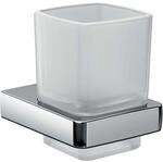 Emco Trend Glashalter 022000100 chrom, Kristallglas satiniert