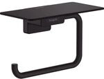 hansgrohe AddStoris Papierrollenhalter 41772670 mit Ablage, Wandmontage, Metall,