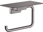 hansgrohe AddStoris Papierrollenhalter 41772340 mit Ablage, Wandmontage, Metall,