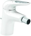 Grohe Eurostyle Bidetarmatur 33565LS3 moon White, mit Ablaufgarnitur, Griff offen
