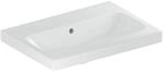 Geberit iCon light Waschtisch 501841004 60x42cm, ohne Hahnloch, mit &Uuml;berlauf, wei&szlig;