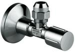 Grohe Eckventil 22037A00 1/2" x 3/8", Metallgriff, Rosette, Quetschverschraubung 1