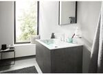 hansgrohe Finoris 110 3-Loch-Waschtischarmatur 76033700 mit Push-Open Ablaufgarnitur,