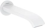 hansgrohe Finoris Wanneneinlauf 75410700 Wandmontage, Ausladung 202mm, mattwei&szlig;