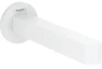 hansgrohe Finoris Wanneneinlauf 76410700 Wandmontage, Ausladung 174mm, mattwei&szlig;