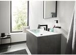 hansgrohe Finoris 110 3-Loch-Waschtischarmatur 76033670 mit Push-Open Ablaufgarnitur,