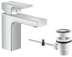 hansgrohe Vernis Shape 100 Waschtischarmatur 71561000 mit Zugstangen-Ablaufgarnitur,