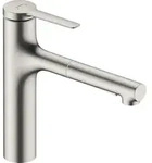 hansgrohe Zesis M33 160 K&uuml;chenarmatur 74801800 Ausziehbrause, 2jet, Edelstahl Finish