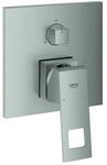 Grohe Eurocube Fertigmontageset 24094DC0 supersteel, UP-Einhebelmischer mit