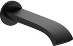 hansgrohe Finoris Wanneneinlauf 75410670 Wandmontage, Ausladung 202mm, mattschwarz