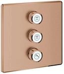 Grohe Grohtherm Smartcontrol Fertigmontageset 29127DL0 warm sunset geb&uuml;rstet, eckig,