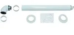 Vaillant Dachdurchf&uuml;hrung &Oslash; 60/100 Alu 303835 waagerecht, Basis Anschlussset, wei&szlig;