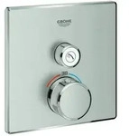 Grohe Grohtherm Smartcontrol Fertigmontageset 29123DC0 supersteel, eckig,