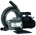 T.I.P. Clean Jet 1000 Plus Gartenpumpe - Edelstahl 30094, mit Ansauggarnitur, 3.300