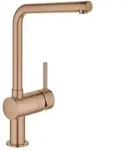 Grohe Minta Sp&uuml;ltisch-Einhebelmischer 31375DL0 warm sunset geb&uuml;rstet, schwenkbarer