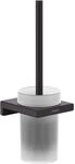 hansgrohe AddStoris WC-B&uuml;rstengarnitur 41752670 Wandmontage, Metall, Glas,