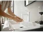 hansgrohe Finoris 100 Waschtischarmatur 76010700 mit Push-Open Ablaufgarnitur,